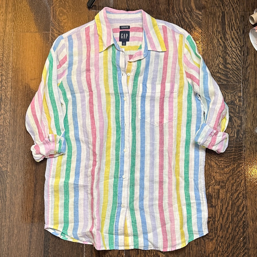 GAP Vibrant Striped Womens Shirt